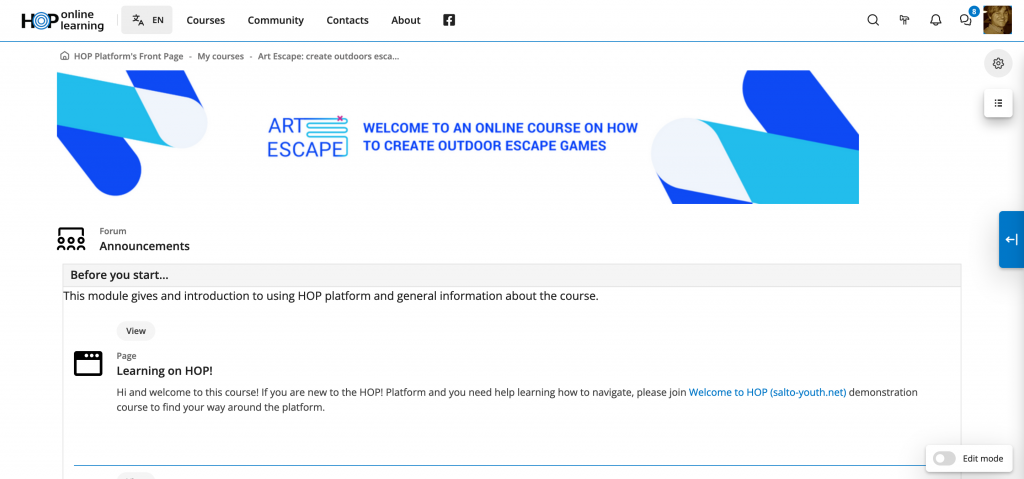 ArtEscape – creating outdoor escape games in cities